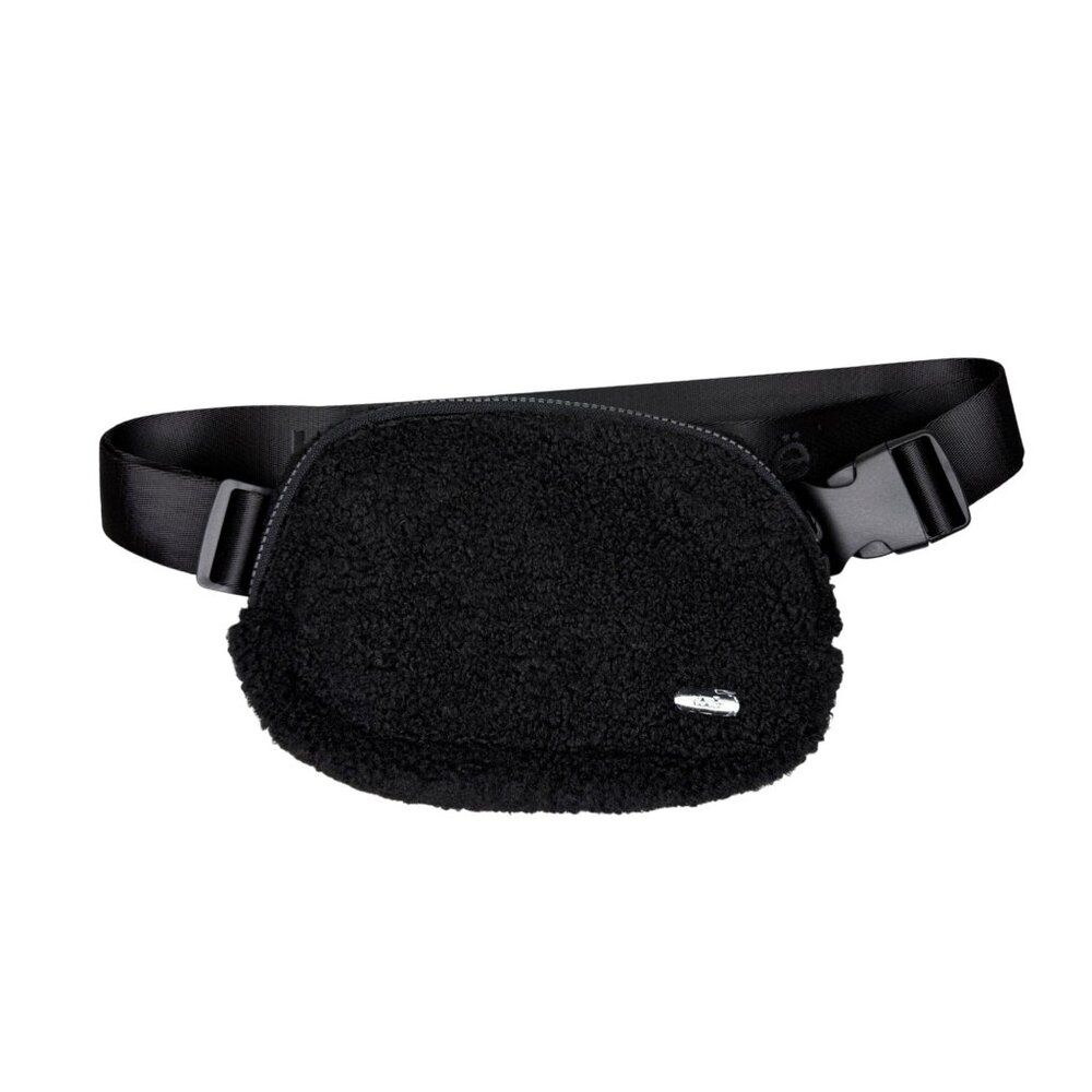 Lole Black  Sherpa Belt Bag With Adjustable‎ Strap Crossbody